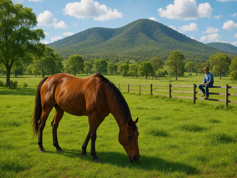 Horses at Lunchbox Lodge
